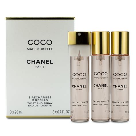 chanel coco eau de parfum refill|coco chanel mademoiselle refills.